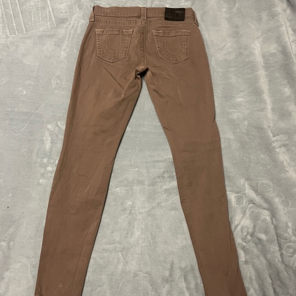 True Religion Brown Skinny Jeans - Picture 4 of 5